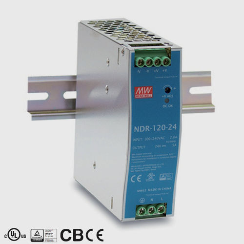 BETA SENSORIK NDR-120-24 - Mean Well Power Supply - Mounting Accessories available from Euroshop USA