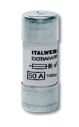 ITALWEBER 1487125P Fus 27x60 aR 125A 1000V con perc - pack of 10 pcs