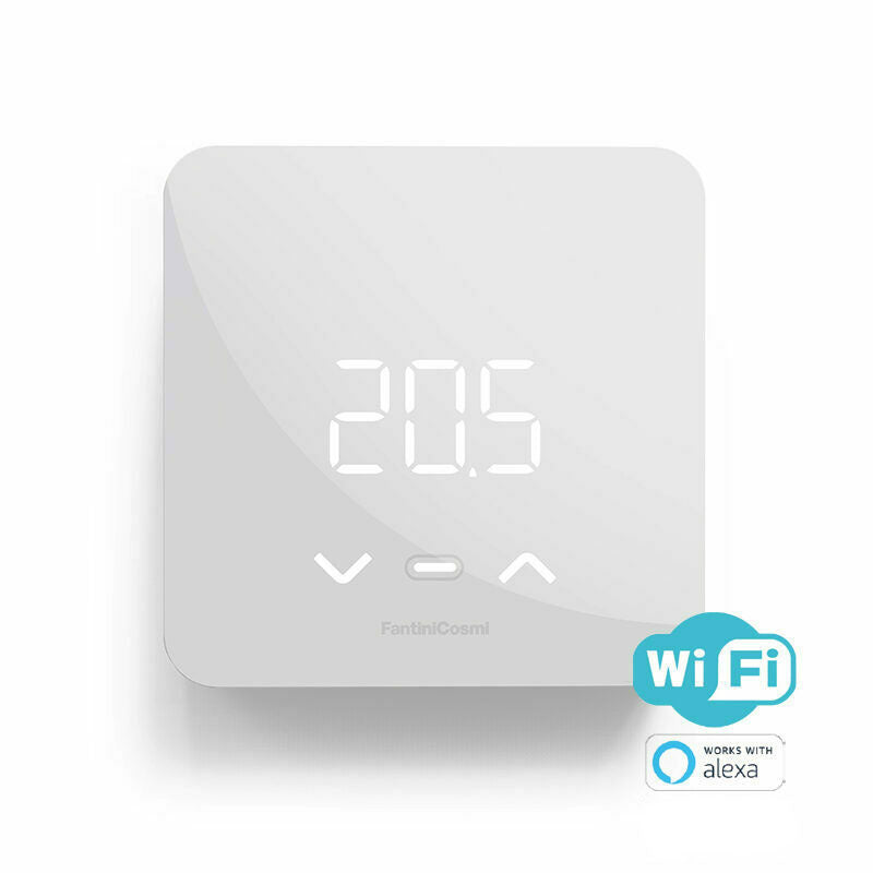 FANTINI COSMI C800WIFIPRO - Led Programmable Thermostat with Smart functions complete with power supply kit, square and rectangular bases
