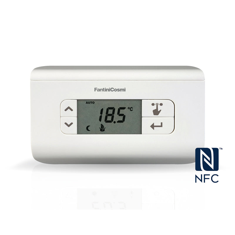 FANTINI COSMI CH119NFC - Programmable thermostat with NFC connection, with batteries, 3 temperature level