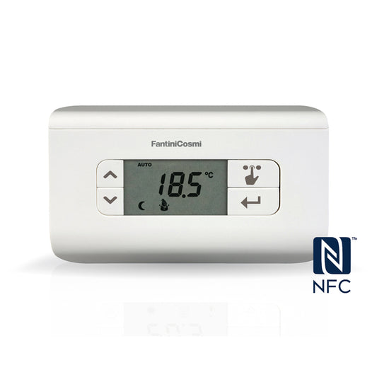 FANTINI COSMI CH119NFC - Programmable thermostat with NFC connection, with batteries, 3 temperature level