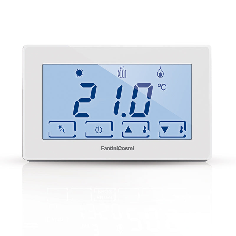 FANTINI COSMI CH120RF - Wireless touch screen room thermostat for the Intellicomfort+ system