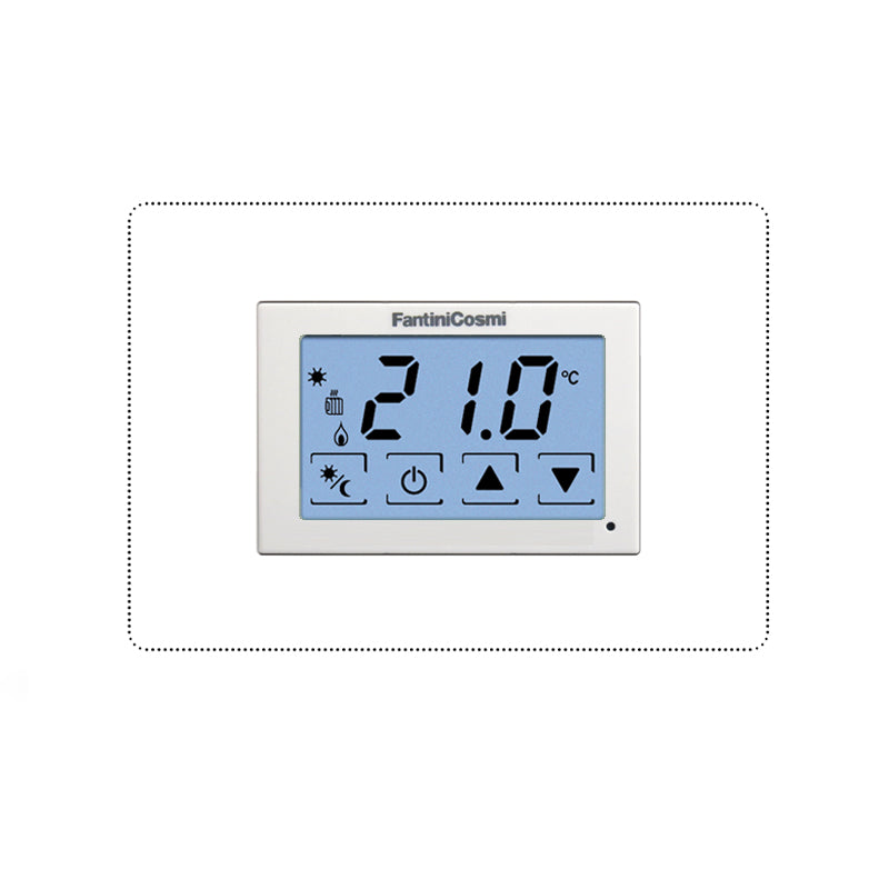 FANTINI COSMI CH123TS - Flush mounting touchscreen room thermostat 230V (in kit)