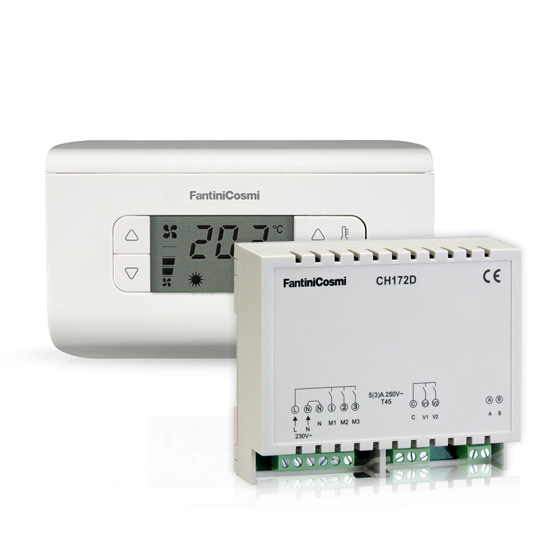 FANTINI COSMI CH130RR - Room thermostats for fan-coils, 3 speeds, with remote relay