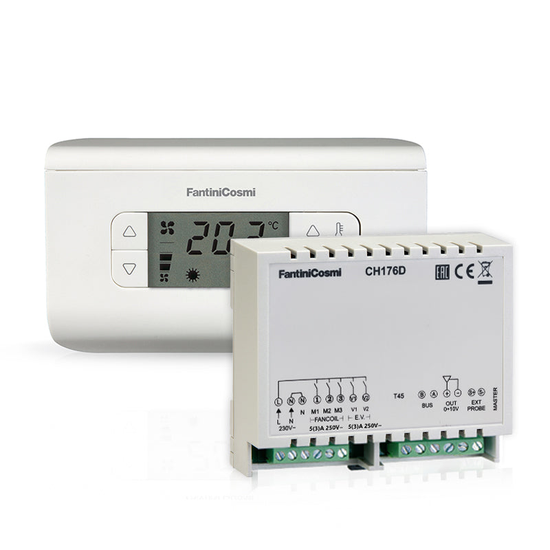 FANTINI COSMI CH130ARR2 - Fan-coils thermostat with actuator in kit