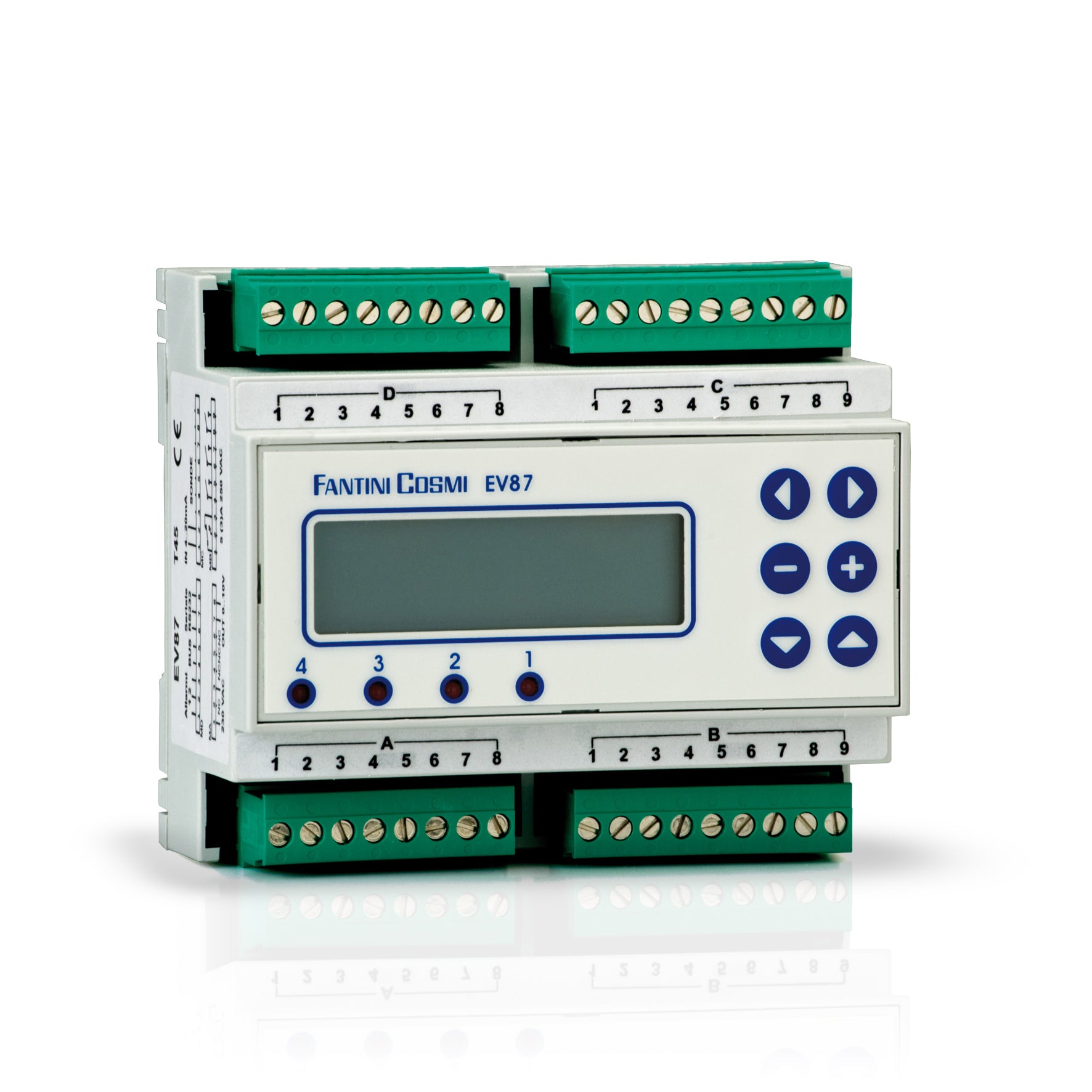 FANTINI COSMI EV87 - Multifunction expandable digital controller for heating systems with remote control, with 4-20mA input-MASTER