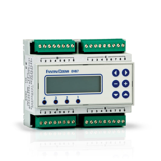 FANTINI COSMI EV87 - Multifunction expandable digital controller for heating systems with remote control, with 4-20mA input-MASTER