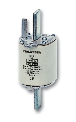 ITALWEBER 1592355S Fus NH2 aM/CP 355A 500V - pack of 3 pcs