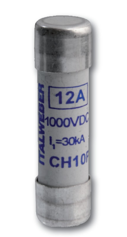 ITALWEBER 1465004 Fus 10x38 gPV 4A 1000Vdc - pack of 10 pcs