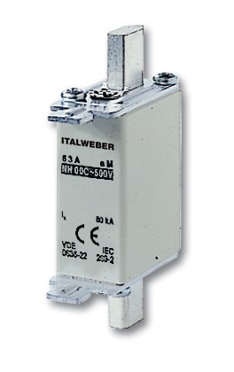 ITALWEBER 1602063 Fus NH00C KTF aM 63A 690V - pack of 3 pcs