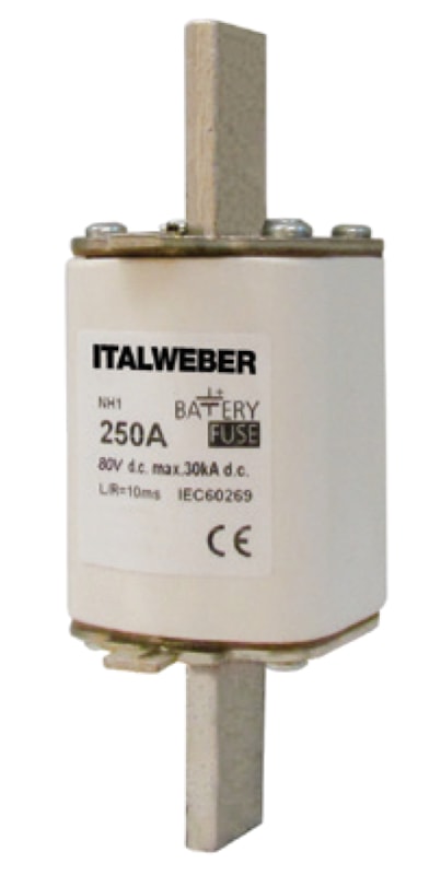 ITALWEBER 1669040 Fus NH-00C 40A 80V DC gBAT per batterie - pack of 3 pcs