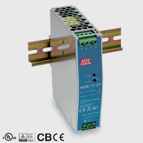 BETA SENSORIK NDR-75-24 - Mean Well Power Supply - Mounting Accessories available from Euroshop USA