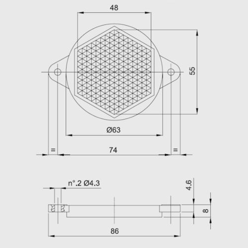 BETA SENSORIK R2 Reflector - Reflectors & Optical Accessories available from Euroshop USA